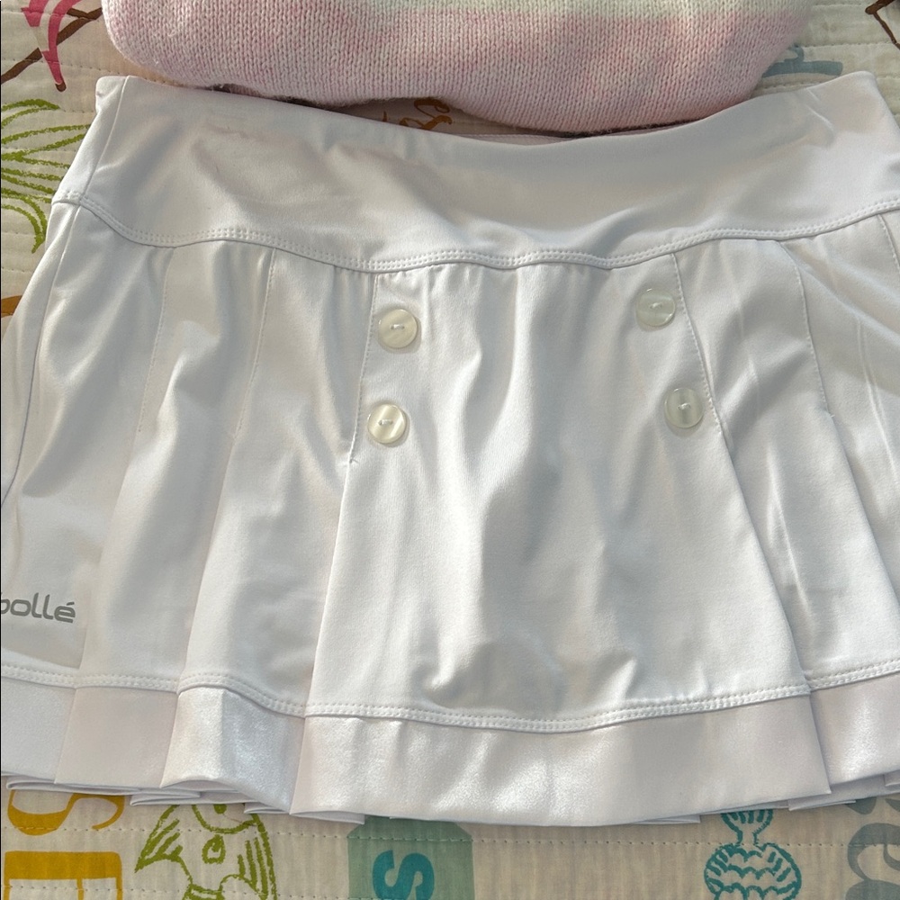 Bolle Women's White Pleated Tennis Skirt size M